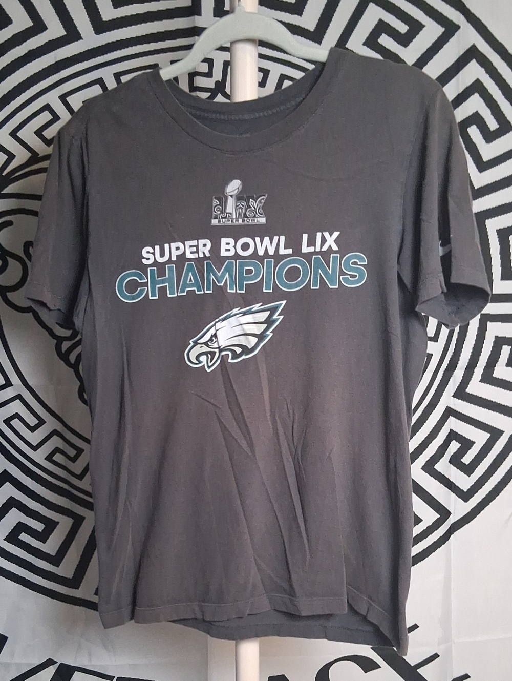 Nike Men's Philadelphia Eagles Super Bowl LIX Champions Black Tee
